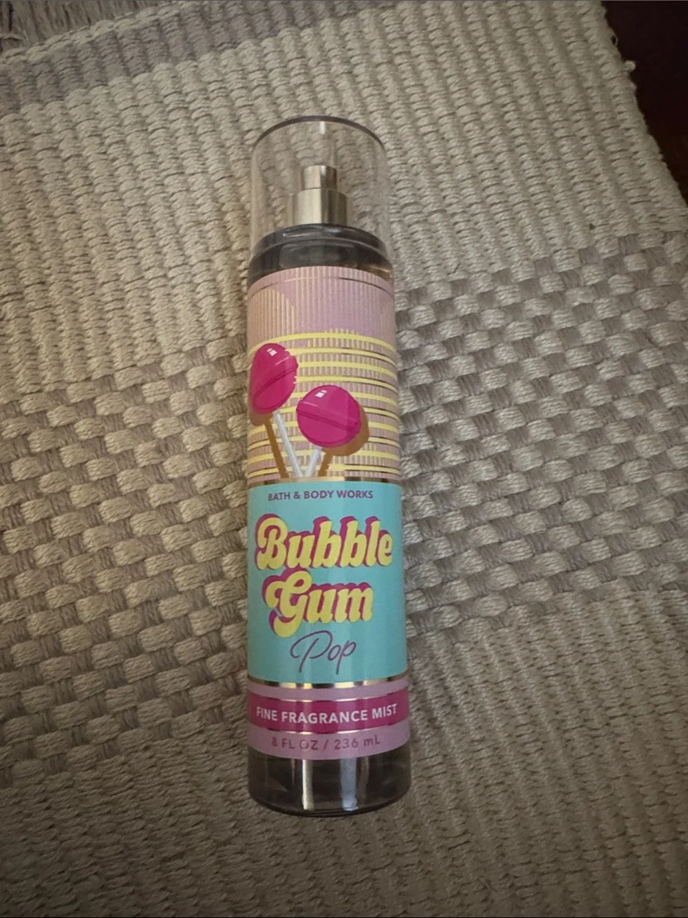 Bath & Body Works Bubble Gum Pop Fine Fragrance Mist - Pink & Teal
